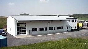Assembly hall with office building in 1998